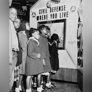 8x10 Children at a Alert America Exhibit 1953 Photo Print #1